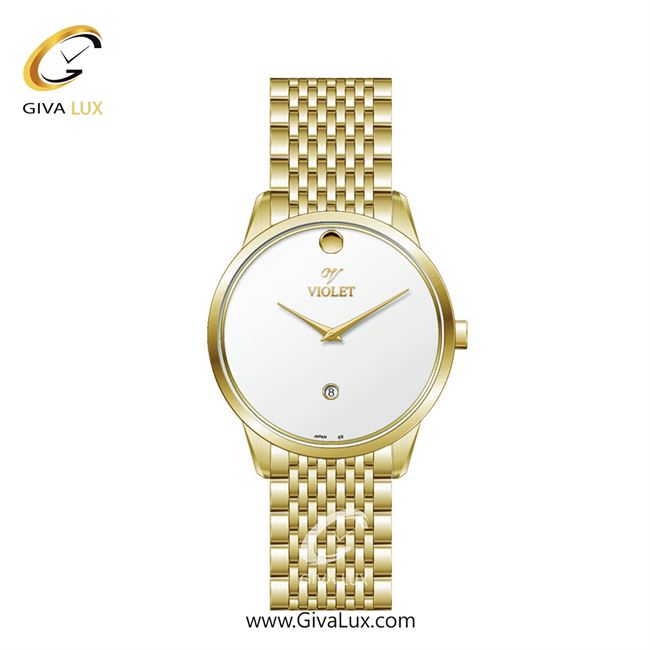 ساعت مچی اورجینال زنانه ویولت VIOLET طلایی | طلایی| سفید| کد رفرنس 0550/2